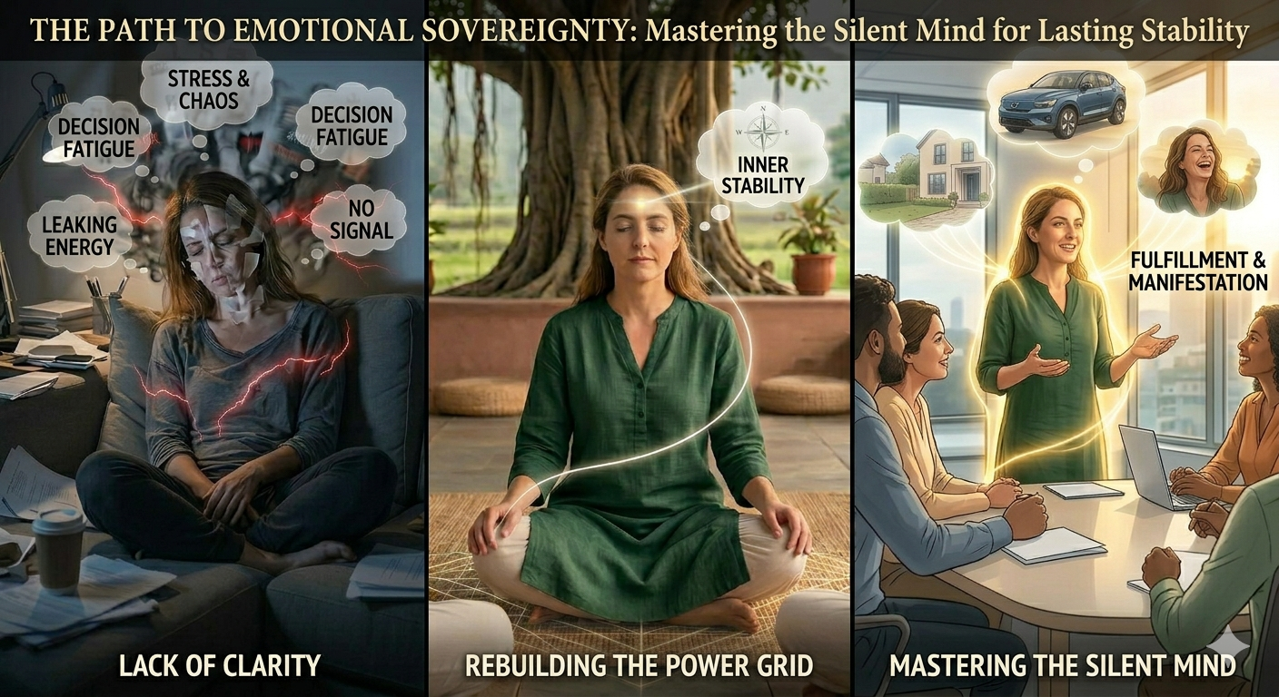 Mastering a silent mind for emotional stability